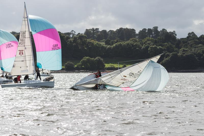 Gusty conditions during the 707 Sprint Slam at Port Edgar - photo © Rory Marland