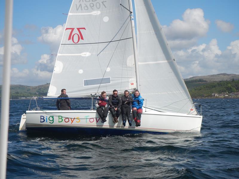 Big Boys Toys at the 707 Scottish Champsionship photo copyright Alistair Olsen taken at Royal Western Yacht Club, Scotland and featuring the 707 class