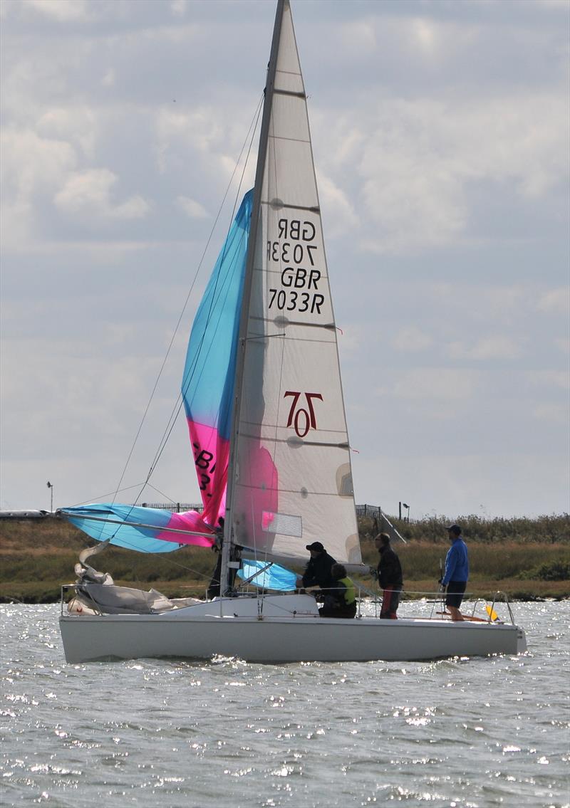 Burnham Week day 1 photo copyright Alan Hanna taken at Royal Corinthian Yacht Club, Burnham and featuring the 707 class