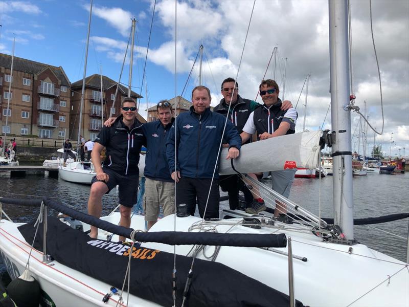 The Seaword team win the 707 National Championship at Tees and Hartlepool YC photo copyright Scott Graham taken at Tees and Hartlepool Yacht Club and featuring the 707 class