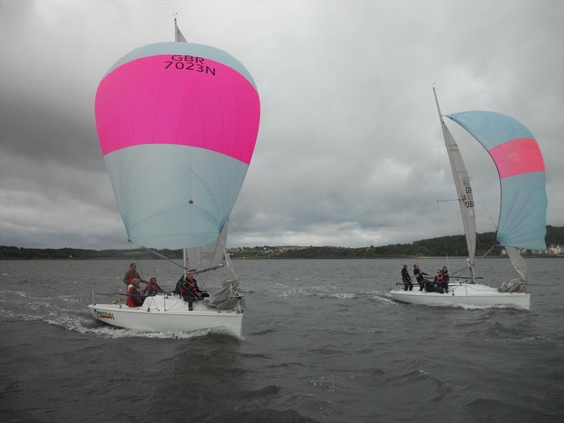 Breeze on on Sunday - Port Edgar Watersports Sprints Slam  photo copyright Ian Robertson taken at Port Edgar Yacht Club and featuring the 707 class