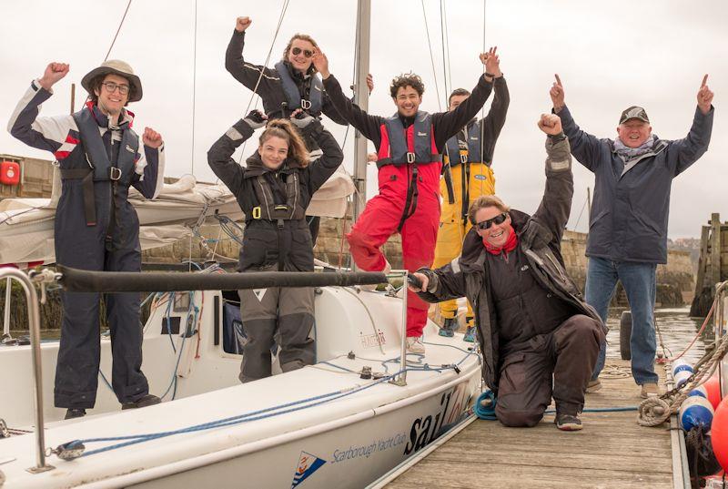 Spring Series and Commodores Cup races at Scarborough - Leeds University students, Rear Commodore and Commodore photo copyright Chris Clark taken at Scarborough Yacht Club and featuring the 707 class