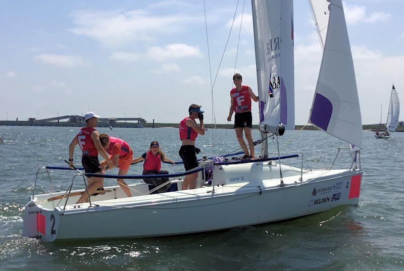 The Royal Hospital School has entered a team to compete again in 707s at the British Keelboat League event at Burnham photo copyright RHS taken at  and featuring the 707 class