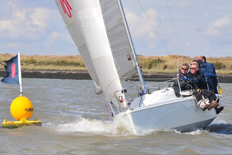 Cezanne rounding Greenward - Burnham Week 2022 day 4 photo copyright Alan Hanna taken at Burnham Sailing Club and featuring the 707 class