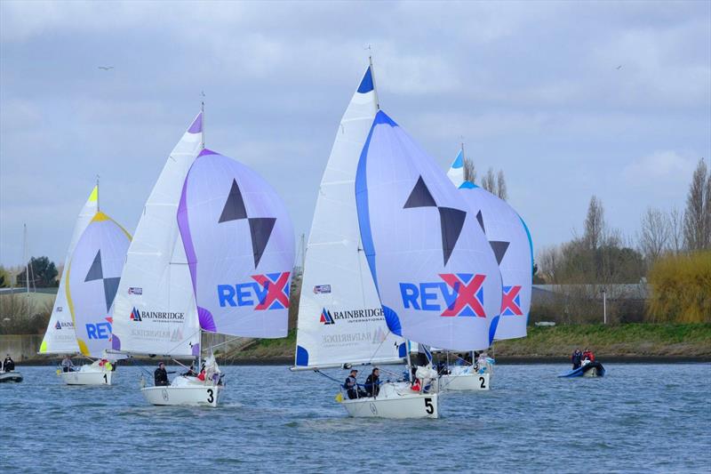 Close racing at last year's Keelboat Endeavour Trophy event photo copyright Royal Corinthian Yacht Club taken at Royal Corinthian Yacht Club, Burnham and featuring the 707 class