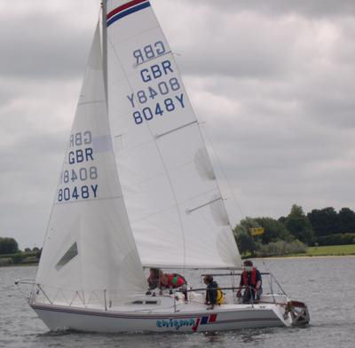 Enigmatic wins the Hunter Formula One nationals at Rutland photo copyright Phil Tomaszewski taken at Rutland Sailing Club and featuring the Hunter Formula One class