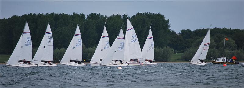 Hunter Formula One nationals at Rutland photo copyright Linda Jones taken at Rutland Sailing Club and featuring the Hunter Formula One class