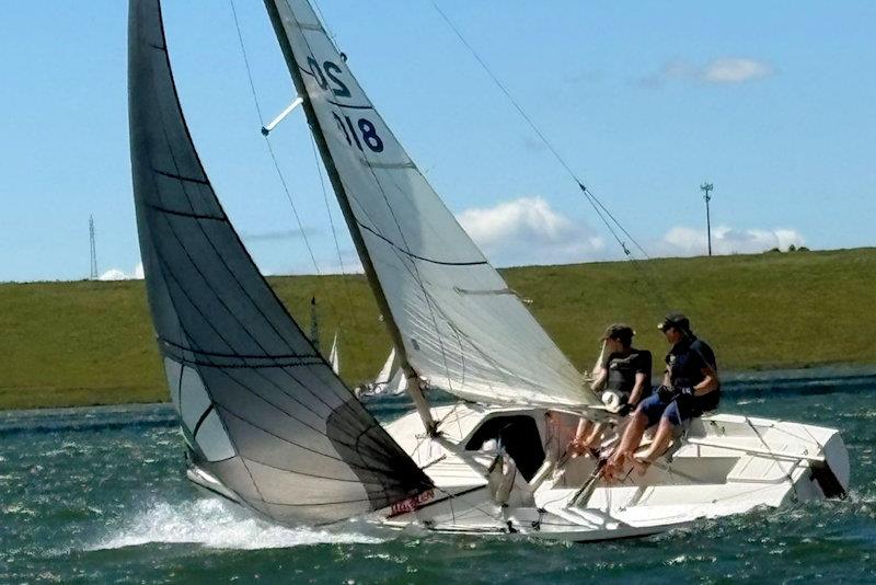 Thomas and Gust Funke (Hunter 18) - 9 Hour Race at Henley Midmar, South Africa - photo © Sharne Pretorious