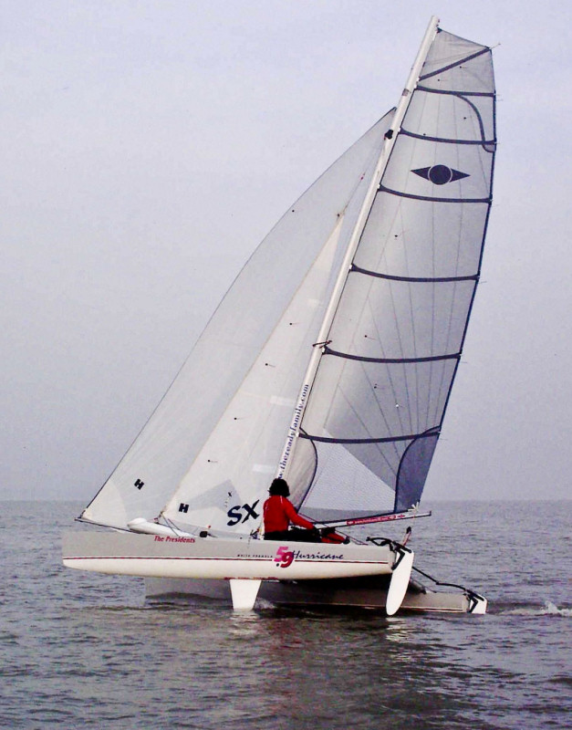 The Hurricane Class Association will be showing their new improved one design mainsail for the first time in the UK at the RYA Volvo Dinghy Show 2009 photo copyright Hurricane 5.9 Class Association taken at RYA Dinghy Show and featuring the  class