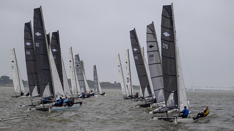 20th Hurricane SX National Championships at Harwich Town photo copyright David Maynard / alleycatmedia.co.uk taken at Harwich Town Sailing Club and featuring the Hurricane 5.9 SX class