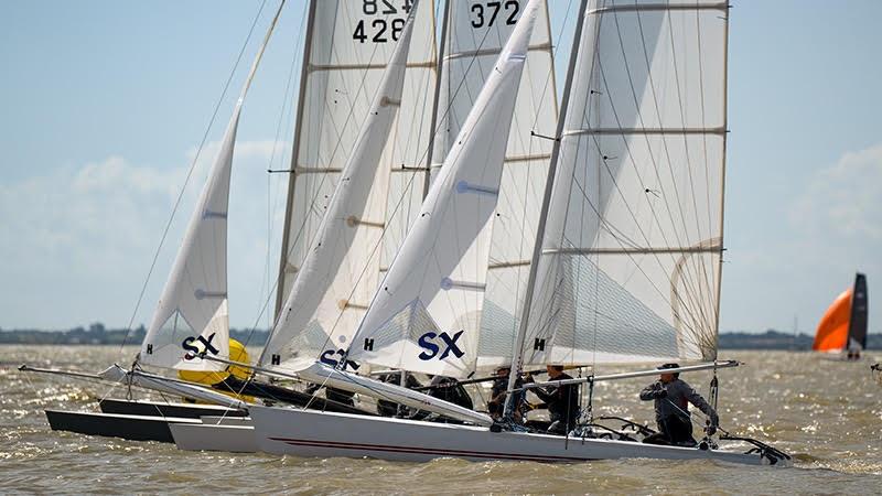 20th Hurricane SX National Championships at Harwich Town photo copyright David Maynard / alleycatmedia.co.uk taken at Harwich Town Sailing Club and featuring the Hurricane 5.9 SX class