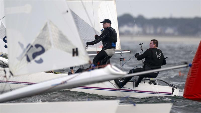 Adam Charlesworth & Richard Robinson in the race 2 race during the Hurricane 5.9 SX Europeans during Eurocat at Carnac photo copyright David Maynard / www.alleycatphotographer.com taken at Yacht Club de Carnac and featuring the Hurricane 5.9 SX class