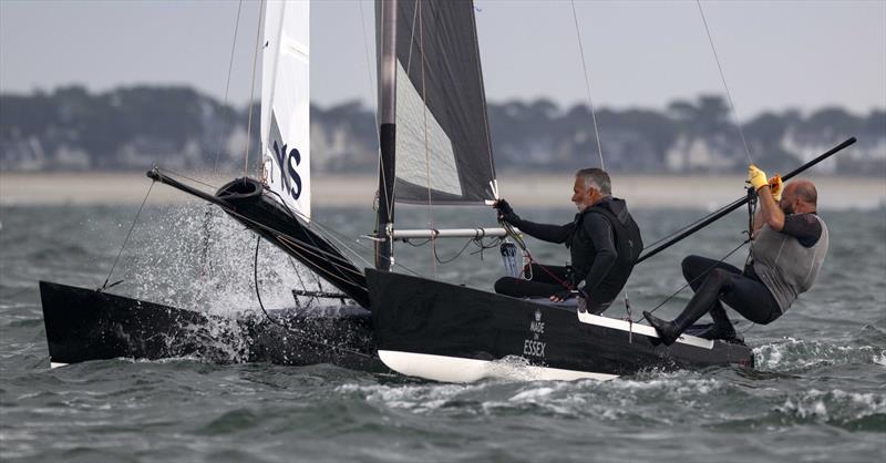 George & Howard Warrington during the Hurricane 5.9 SX Europeans during Eurocat at Carnac photo copyright David Maynard / www.alleycatphotographer.com taken at Yacht Club de Carnac and featuring the Hurricane 5.9 SX class