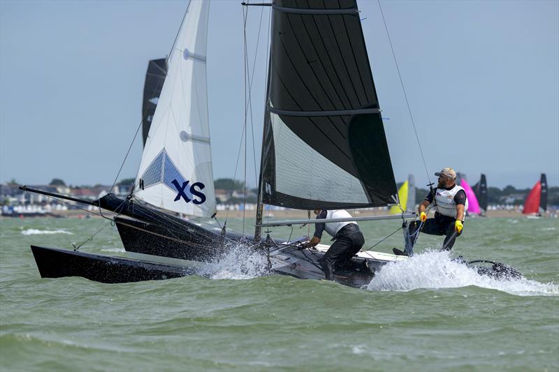 Racing on Saturday in the Wetsuit Outlet Hurricane 5.9 SX Nationals at Thorpe Bay photo copyright David Maynard / www.alleycatphotographer.com taken at Thorpe Bay Yacht Club and featuring the Hurricane 5.9 SX class
