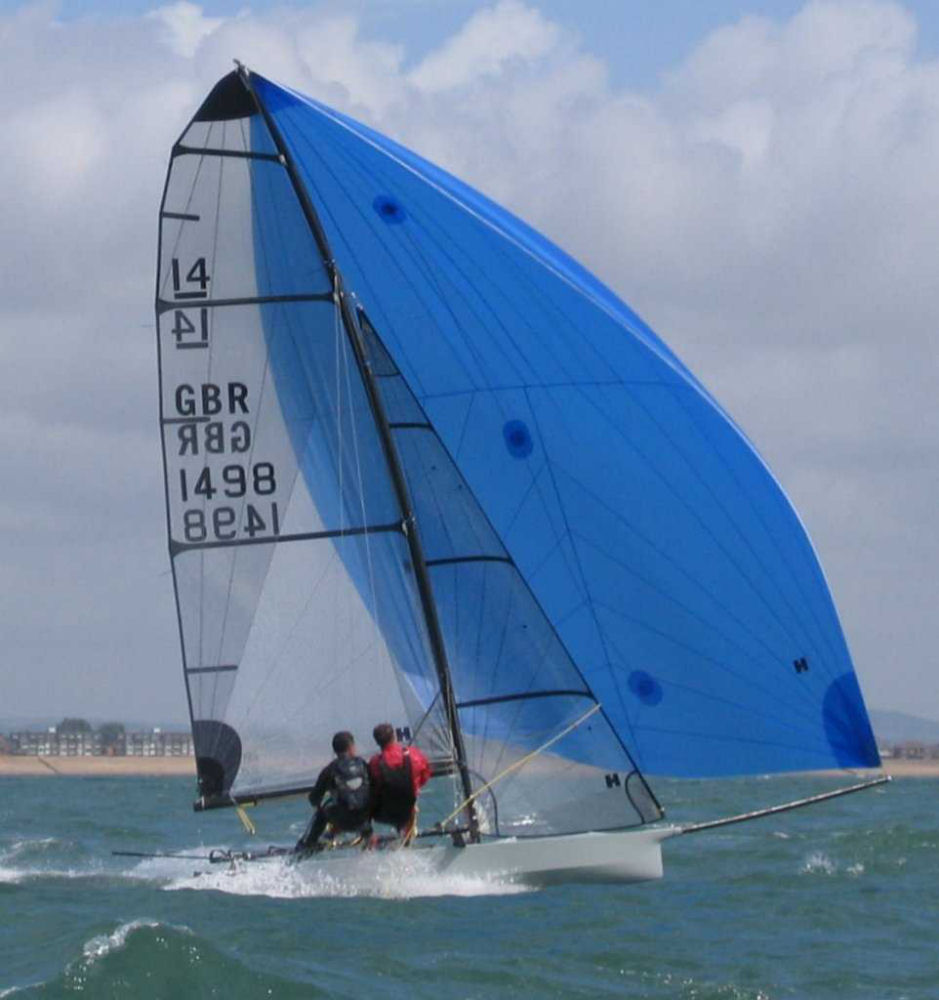 Hyde Sails 1st & 2nd in the International 14 class at the Holt Tide Ride photo copyright Hyde Sails taken at  and featuring the  class