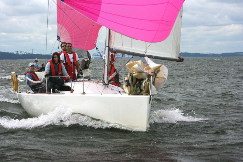 Chic Medley on the water on his Projection 762 photo copyright Liz Tulloch taken at  and featuring the  class