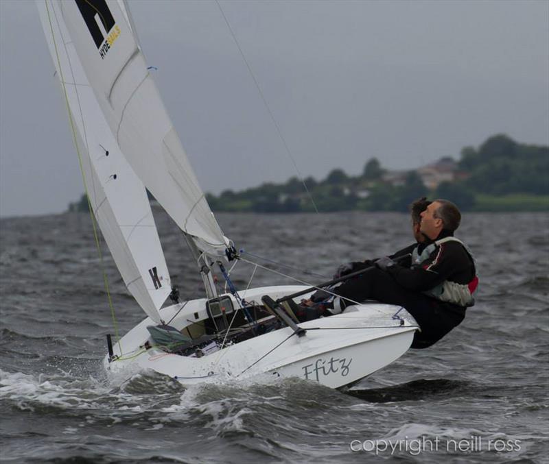 Richard Lovering & Matt Alvarado win the Flying Fifteen Nationals photo copyright Neill Ross taken at Royal Northern & Clyde Yacht Club and featuring the  class