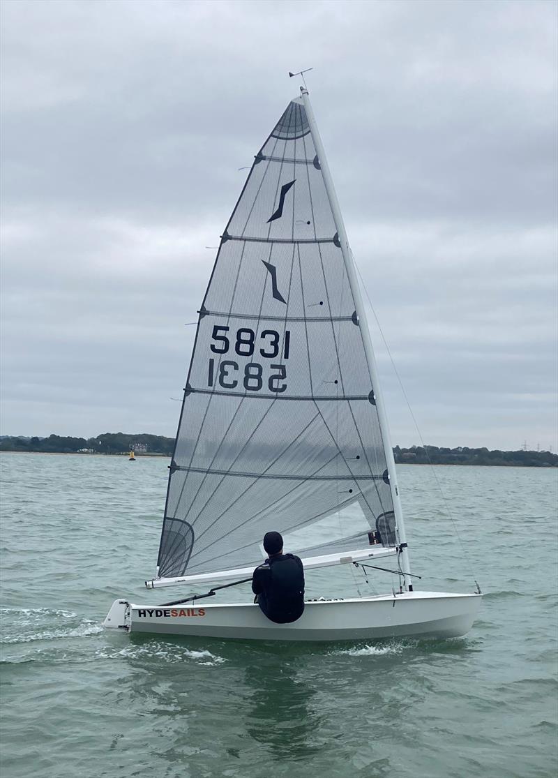 Testing the Solo V7 Sail photo copyright Hyde Sails taken at  and featuring the  class