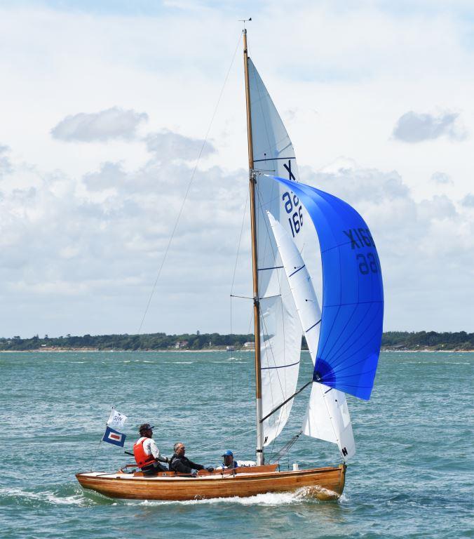 Swallow sailing downwind at Cowes Classics Week 2022 photo copyright Hyde Sails taken at Royal London Yacht Club and featuring the  class