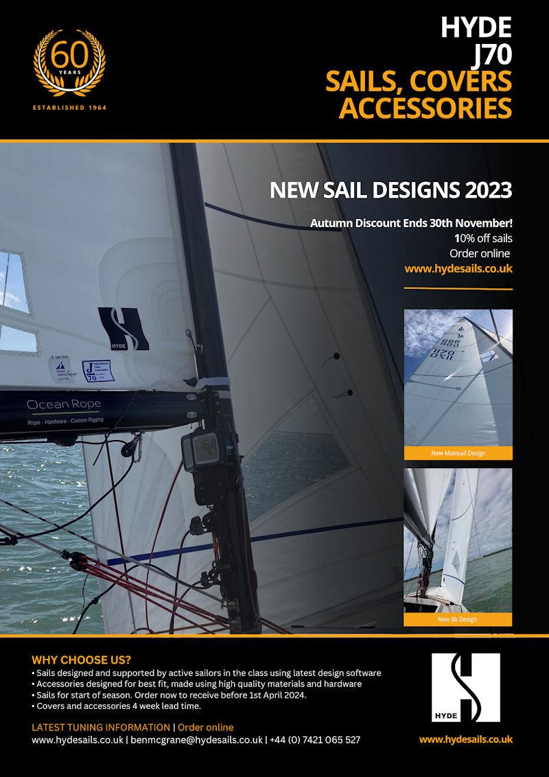 J/70 Sails, Covers and Accessories - photo © Hyde Sails