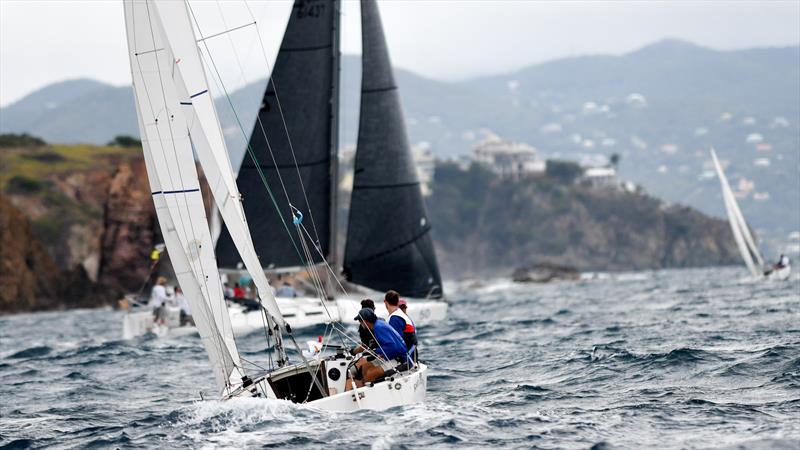 An IC24 sailing to weather in lumpy seas at STIR's 2017 edition photo copyright STIR / Dean Barnes taken at St. Thomas Yacht Club and featuring the IC24 class