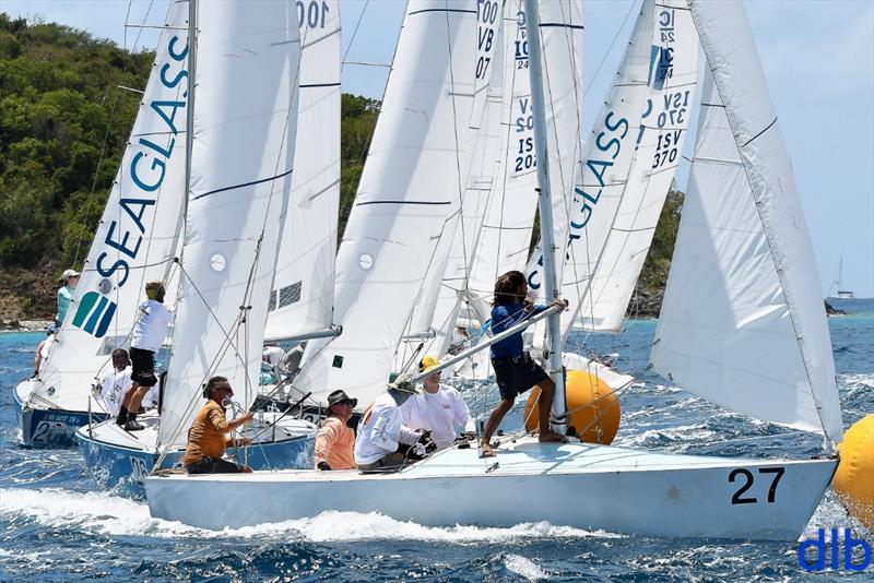 Fast-paced racing and mark-roundings in the IC24 class at the 48th St. Thomas International Regatta photo copyright Dean Barnes / STIR taken at St. Thomas Yacht Club and featuring the IC24 class