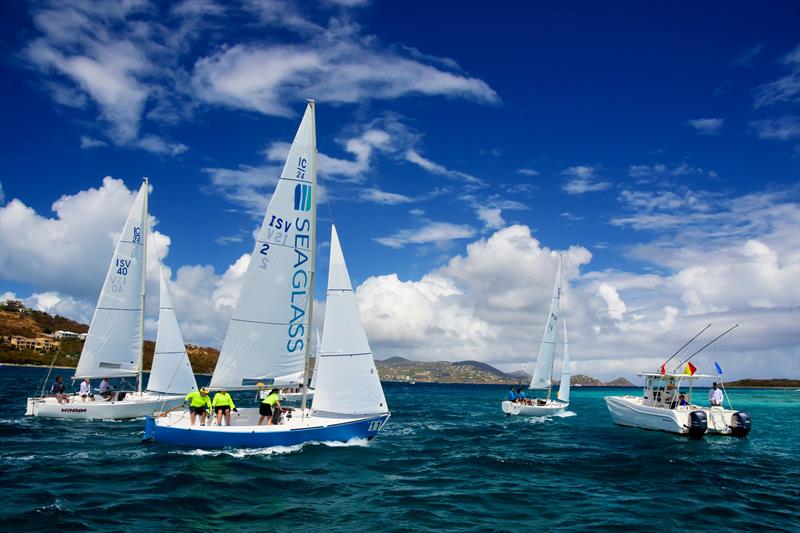 Racecourse action at the St. Thomas Yacht Club's annual St. Thomas International Regatta - photo © STIR/Dean Barnes