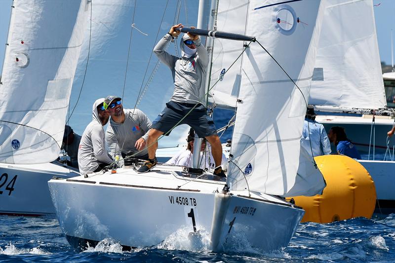 Racecourse action at the St. Thomas Yacht Club's annual St. Thomas International Regatta photo copyright STIR/Dean Barnes taken at St. Thomas Yacht Club and featuring the IC24 class