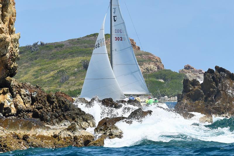 Racecourse action at the St. Thomas Yacht Club's annual St. Thomas International Regatta photo copyright STIR/Dean Barnes taken at St. Thomas Yacht Club and featuring the IC24 class