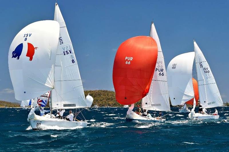 IC24 Class with Bill T leading the way on day 2 of the 49th St. Thomas International Regatta - photo © Dean Barnes