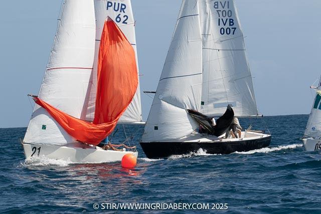 The 22-boat IC24 class sailed upwind and downwind in practice races photo copyright Ingrid Abery / www.ingridabery.com taken at St. Thomas Yacht Club and featuring the IC24 class