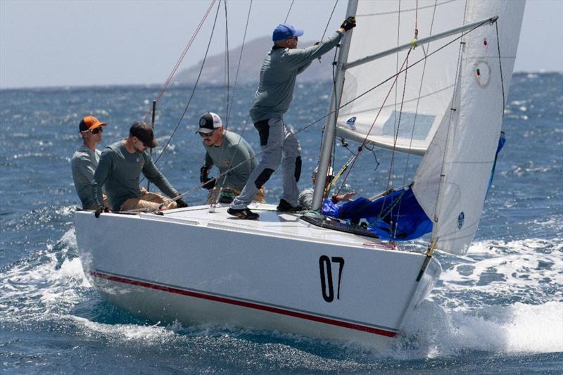 51st St. Thomas International Regatta Day 2: Puerto Rico's Marco Teixidor sailing Cachondo in the IC24 Class photo copyright STIR / www.ingridabery.com taken at St. Thomas Yacht Club and featuring the IC24 class