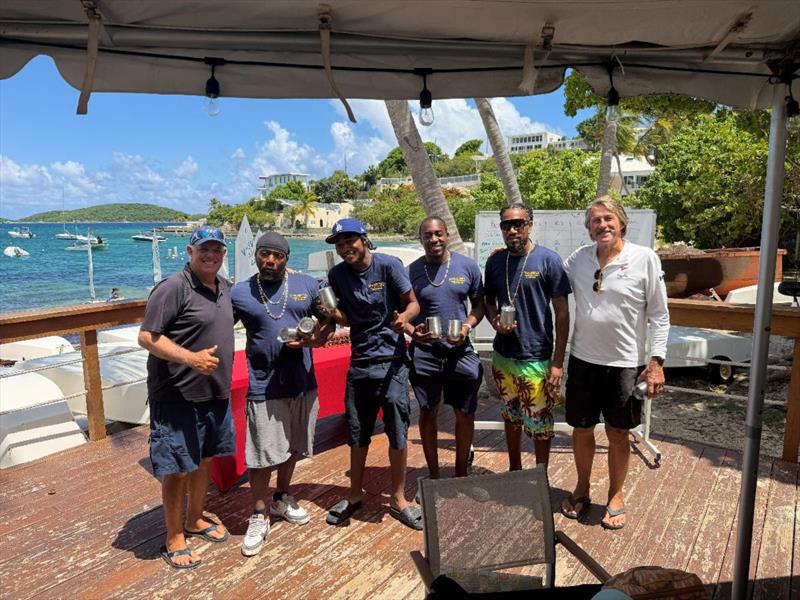 Team Margaritaville, second place finishers, receiving their awards at the 7th Annual USVI Hotel & Tourism Association Regatta - photo © STSC
