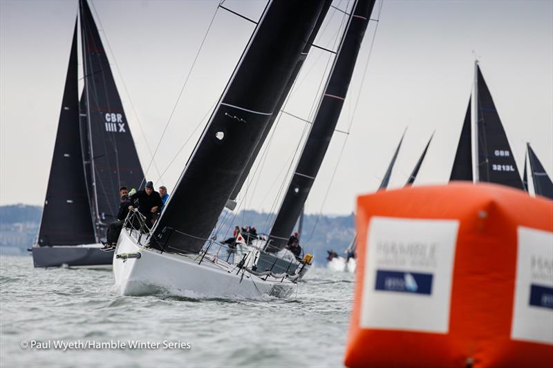 ICY, Melges 37, during HYS Hamble Winter Series Race Week 3 photo copyright Paul Wyeth / www.pwpictures.com taken at Hamble River Sailing Club and featuring the IC37 class