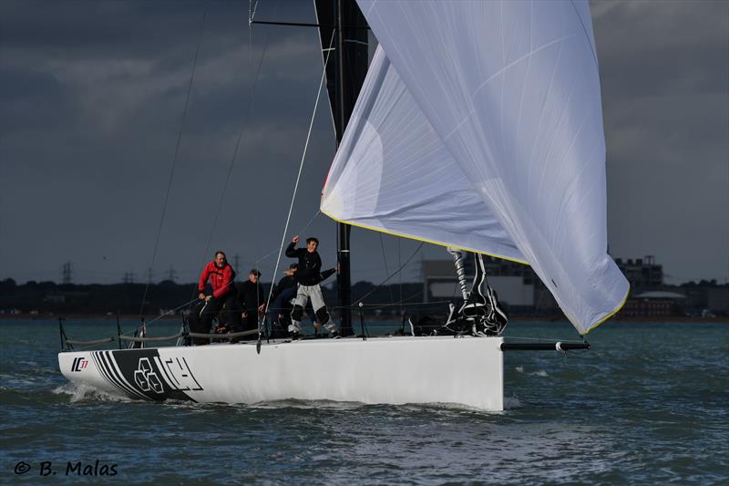 HYS Hamble Winter Series Race Week 4 photo copyright Bertrand Malas taken at Hamble River Sailing Club and featuring the IC37 class