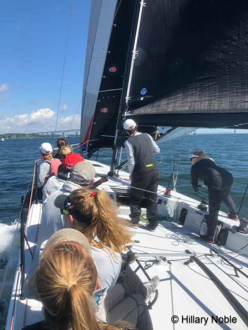 Girl power on the IC37 by Melges photo copyright Hillary Noble taken at  and featuring the IC37 class