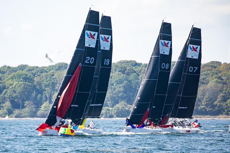 Shaw and Partners Women Racing leading on the third day of racing - photo © Nic Douglass @SailorGirlHQ
