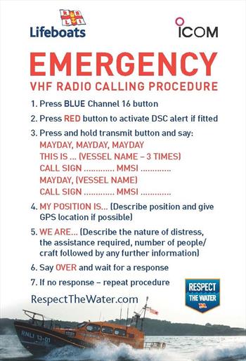 Marine VHF Radio Calling Procedure Stickers Available For Free 
