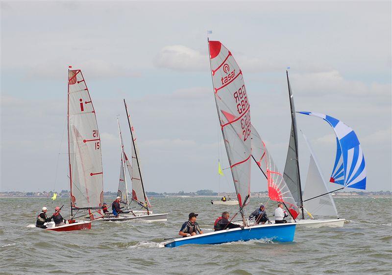 Round the Isle of Sheppey race 2014 photo copyright Nick Champion / www.championmarinephotography.co.uk taken at Isle of Sheppey Sailing Club and featuring the Icon class