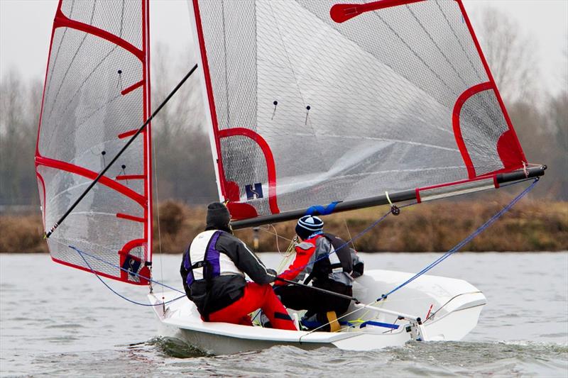 The good and bad of the Icon in one picture: The easily driven hull avoids the complication of a spinnaker, making it a great boat for round the cans racing, yet the shallow hull has resulted in the crew kneeling downwind photo copyright Tom Gruitt / www.tom-gruitt.co.uk taken at  and featuring the Icon class