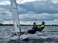 Simon Revill and Orla Doogue win the 2023 IDRA 14 Championship at Lough Ree © David Dickson