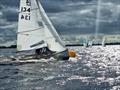 Simon Revill and Orla Doogue win the 2023 IDRA 14 Championship at Lough Ree © David Dickson