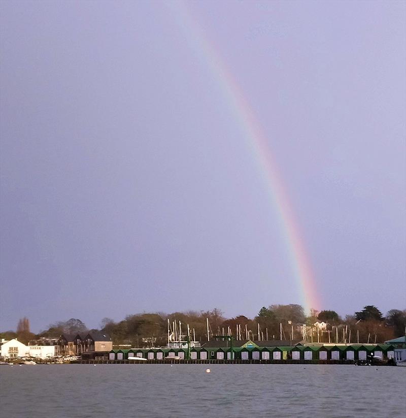 Rainbow during the Illusion Regatta Bill's Barrel Trophy photo copyright Alexis Dogilewski taken at Bembridge Sailing Club and featuring the Illusion class