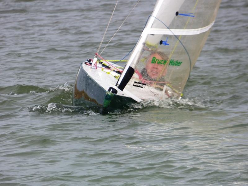 Bruce Huber during the Bembridge Illusion January Jacket photo copyright Mike Samuelson taken at Bembridge Sailing Club and featuring the Illusion class