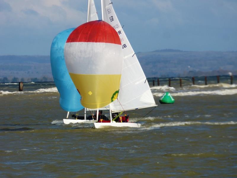 Bembridge Illusion Valentine Trophy 2018 photo copyright Mike Samuelson taken at Bembridge Sailing Club and featuring the Illusion class