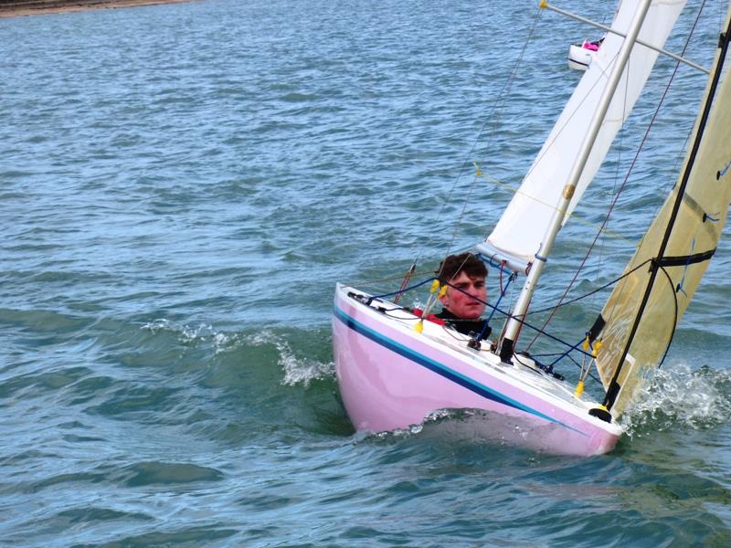 Alex Downer during the Illusion Spring Plate at Bembridge photo copyright Mike Samuelson taken at Bembridge Sailing Club and featuring the Illusion class