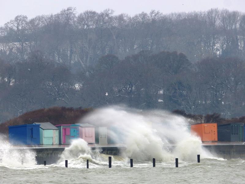 The 'Mini Beast from the East' strikes the Illusion Nationals at Bembridge photo copyright Mike Samuelson taken at Bembridge Sailing Club and featuring the Illusion class