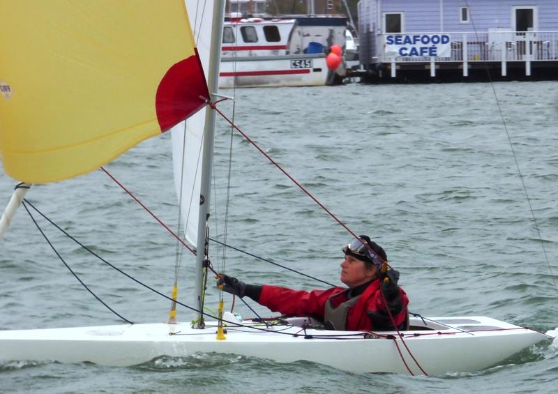 Bembridge Illusion Trafalgar Trophy 2018 photo copyright Mike Samuelson taken at Bembridge Sailing Club and featuring the Illusion class