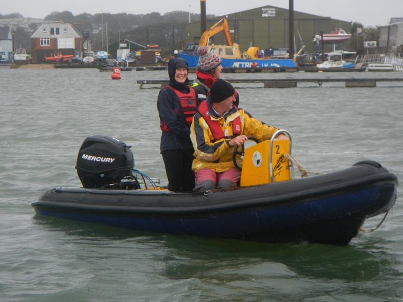 RIB team on the opening weekend of the Bembridge Illusion Winter Season photo copyright Mike Samuelson taken at Bembridge Sailing Club and featuring the Illusion class