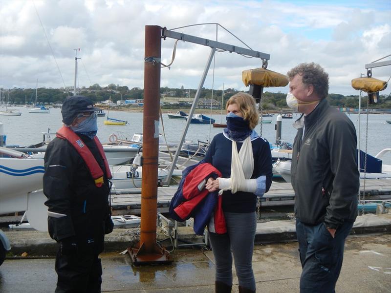 Bembridge Illusions first weekend racing of the 2020-2021 Winter Season photo copyright Mike Samuelson taken at Bembridge Sailing Club and featuring the Illusion class